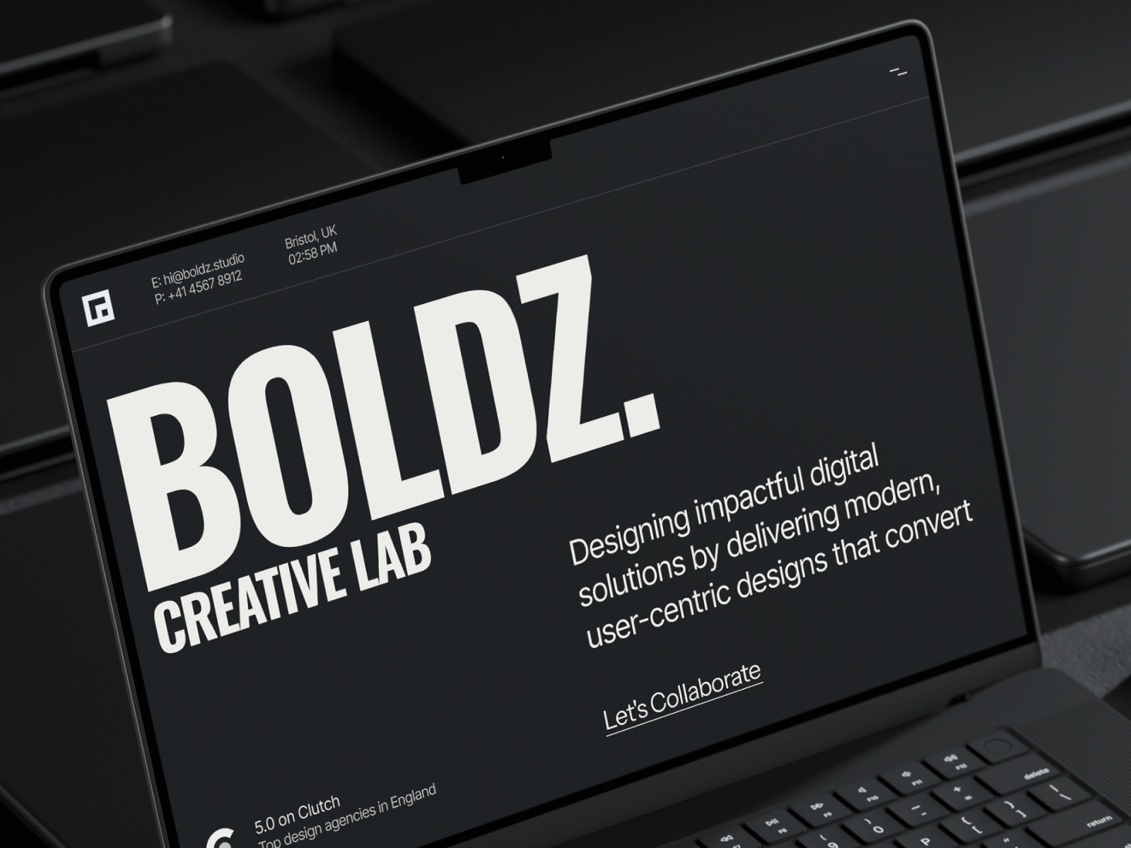 Screenshot of Boldze website