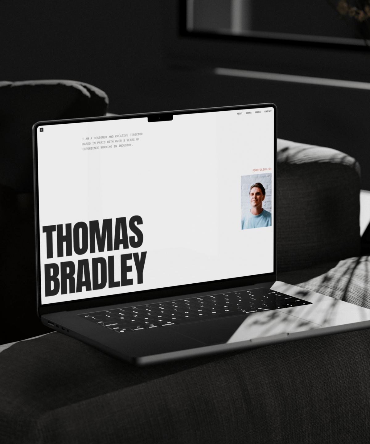 Screenshot 1 of Bradley portfolio template