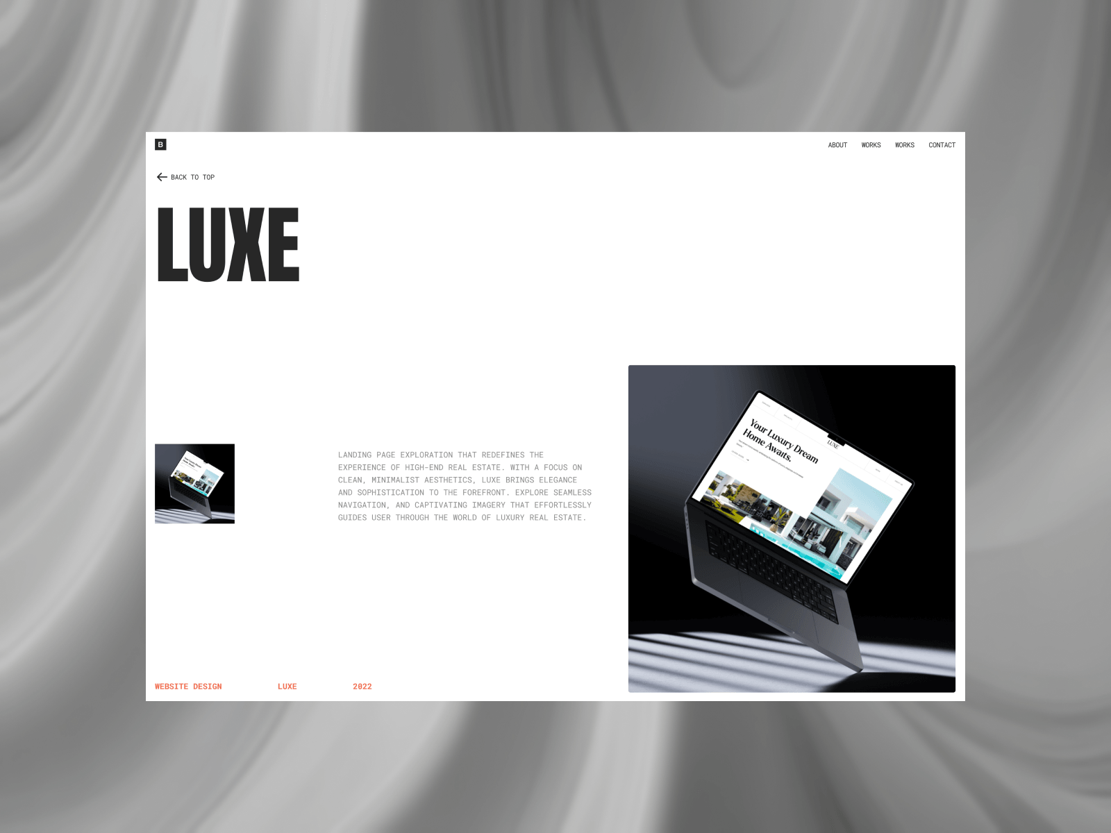 Screenshot 4 of Bradley portfolio template