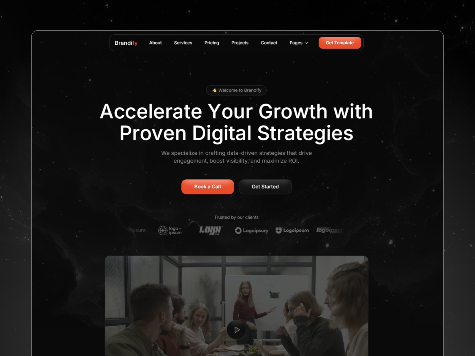 Screenshot of Brandify website