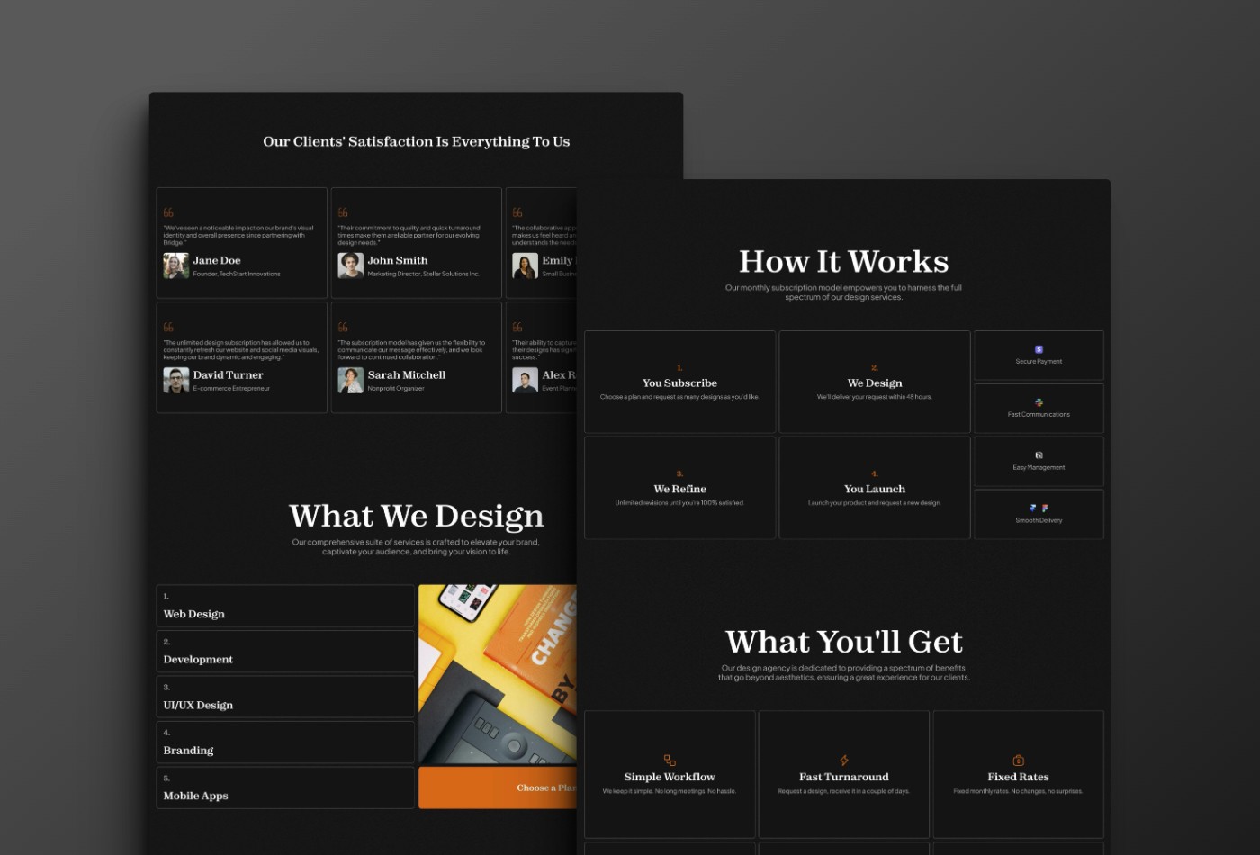 Screenshot 2 of Bridge design agency template