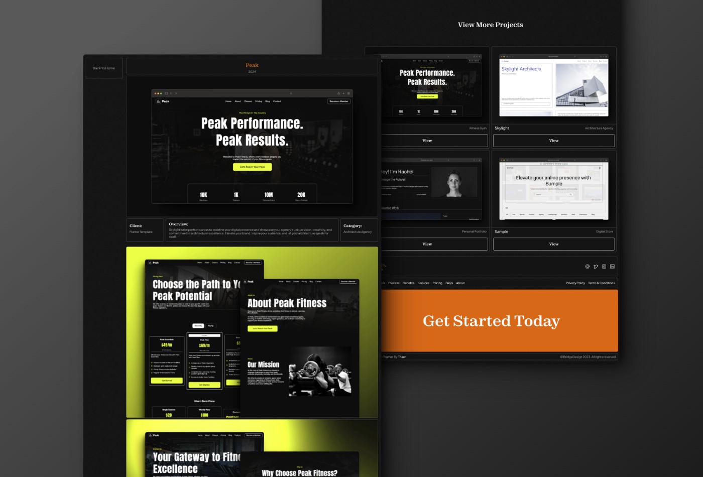 Screenshot 4 of Bridge design agency template