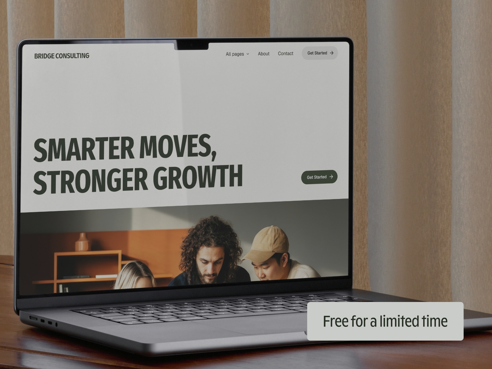 Screenshot of Bridge website
