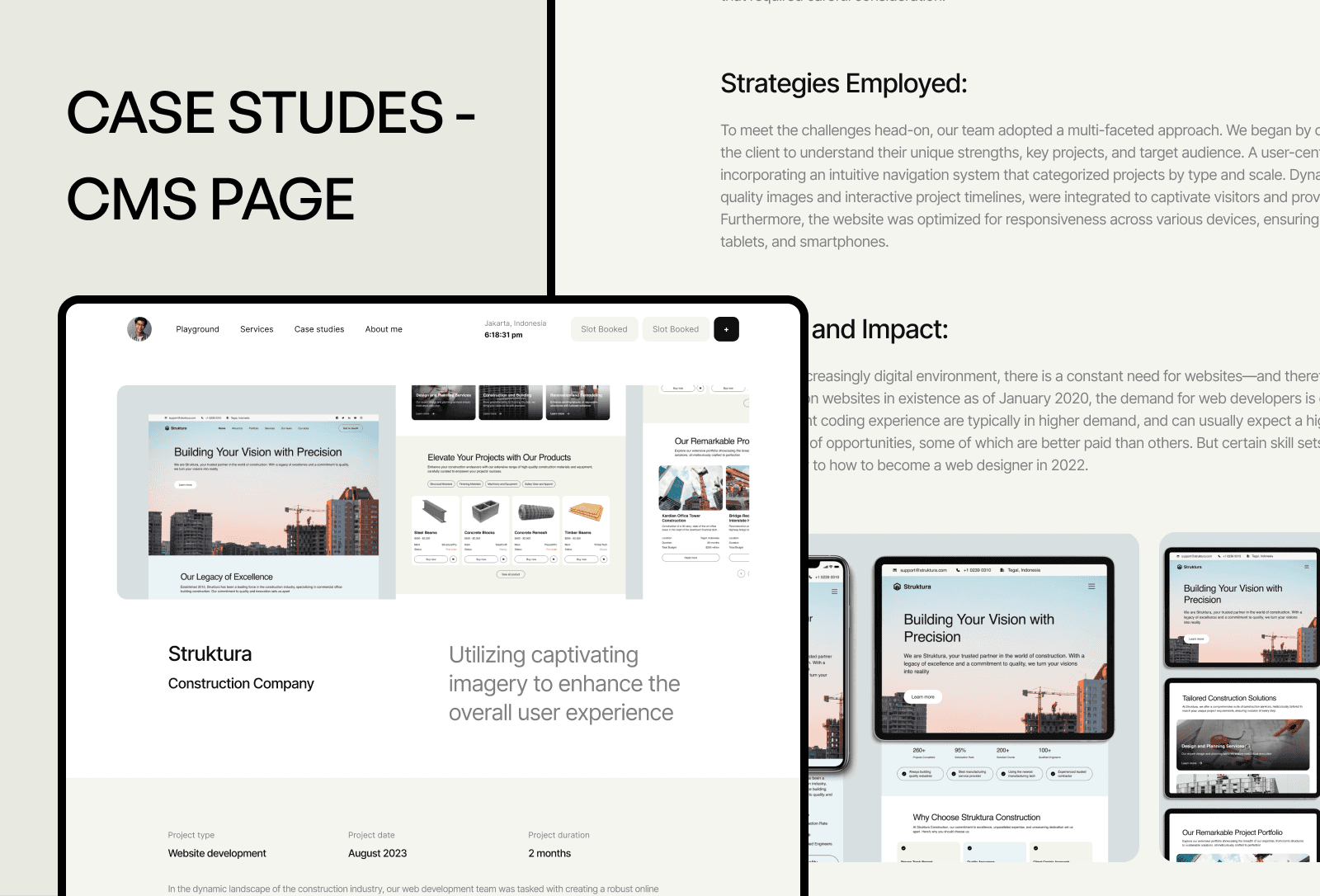 Screenshot 3 of Brooks website designer and developer portofolio