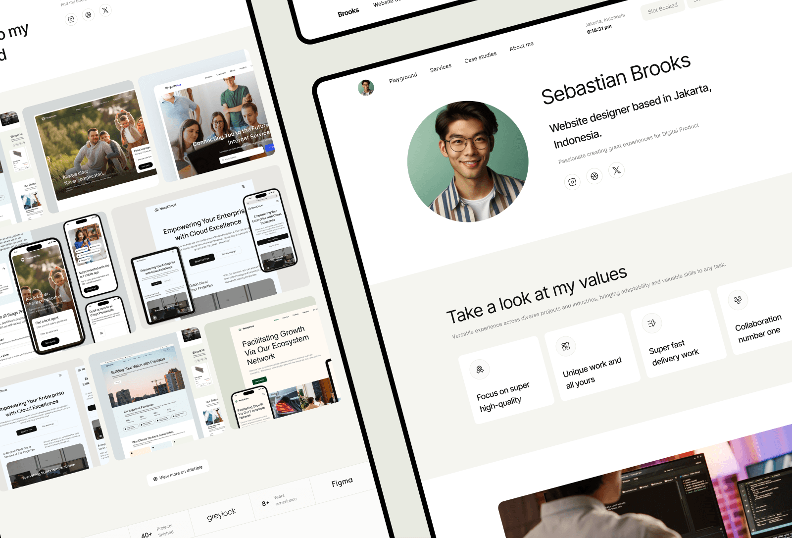 Screenshot 4 of Brooks website designer and developer portofolio