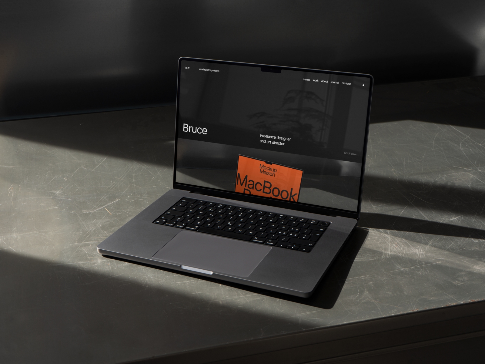 Screenshot of Bruce website
