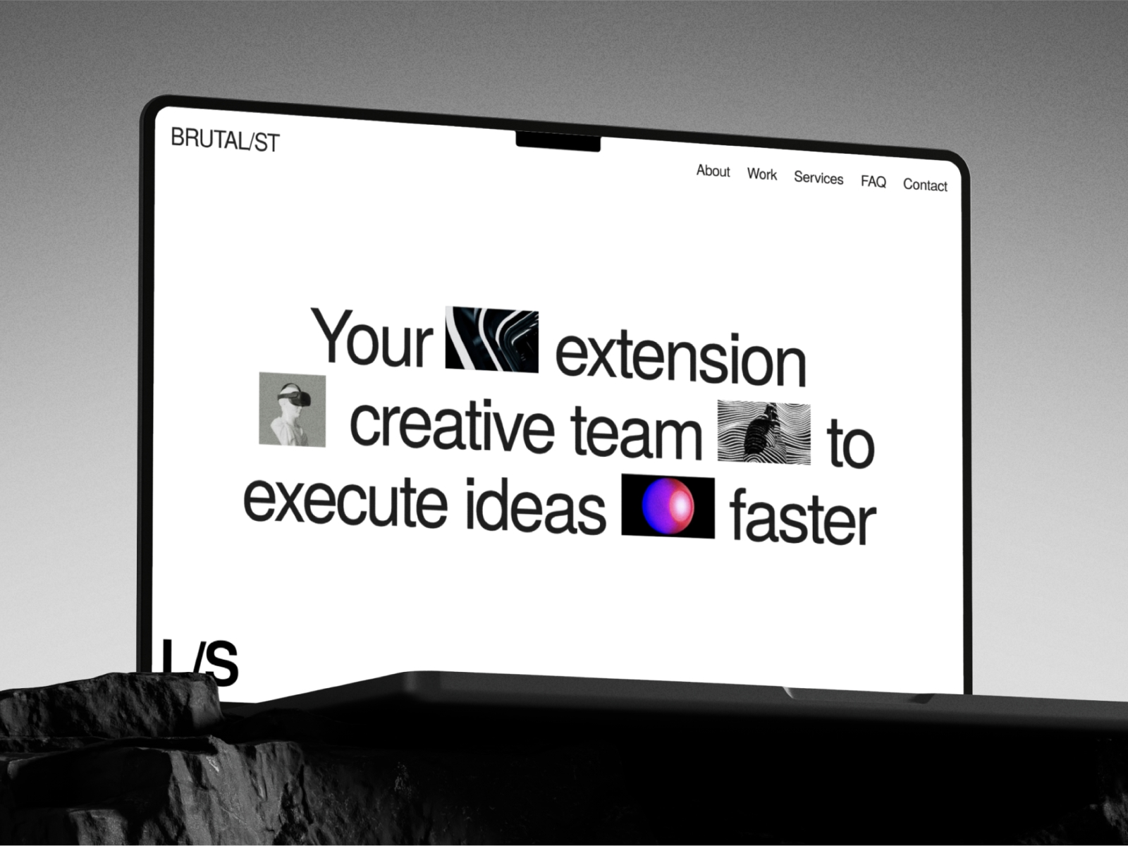 Screenshot of Brutalst website