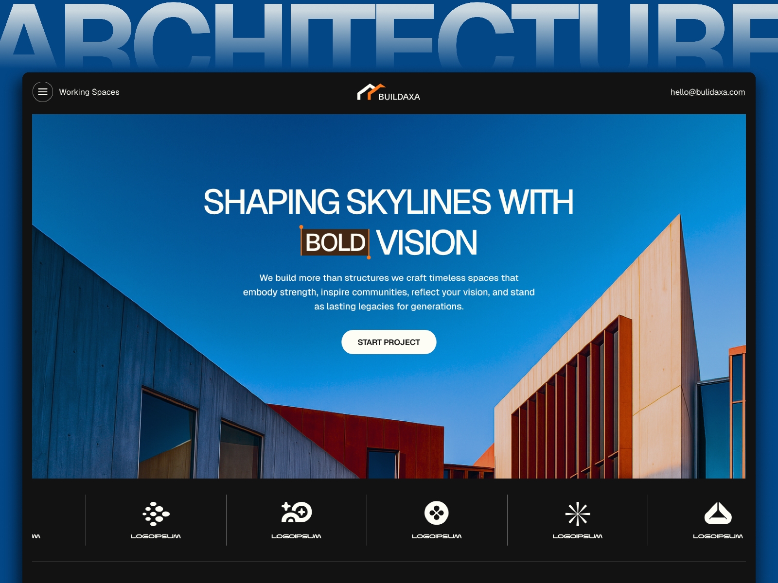 Screenshot of Buildaxa website