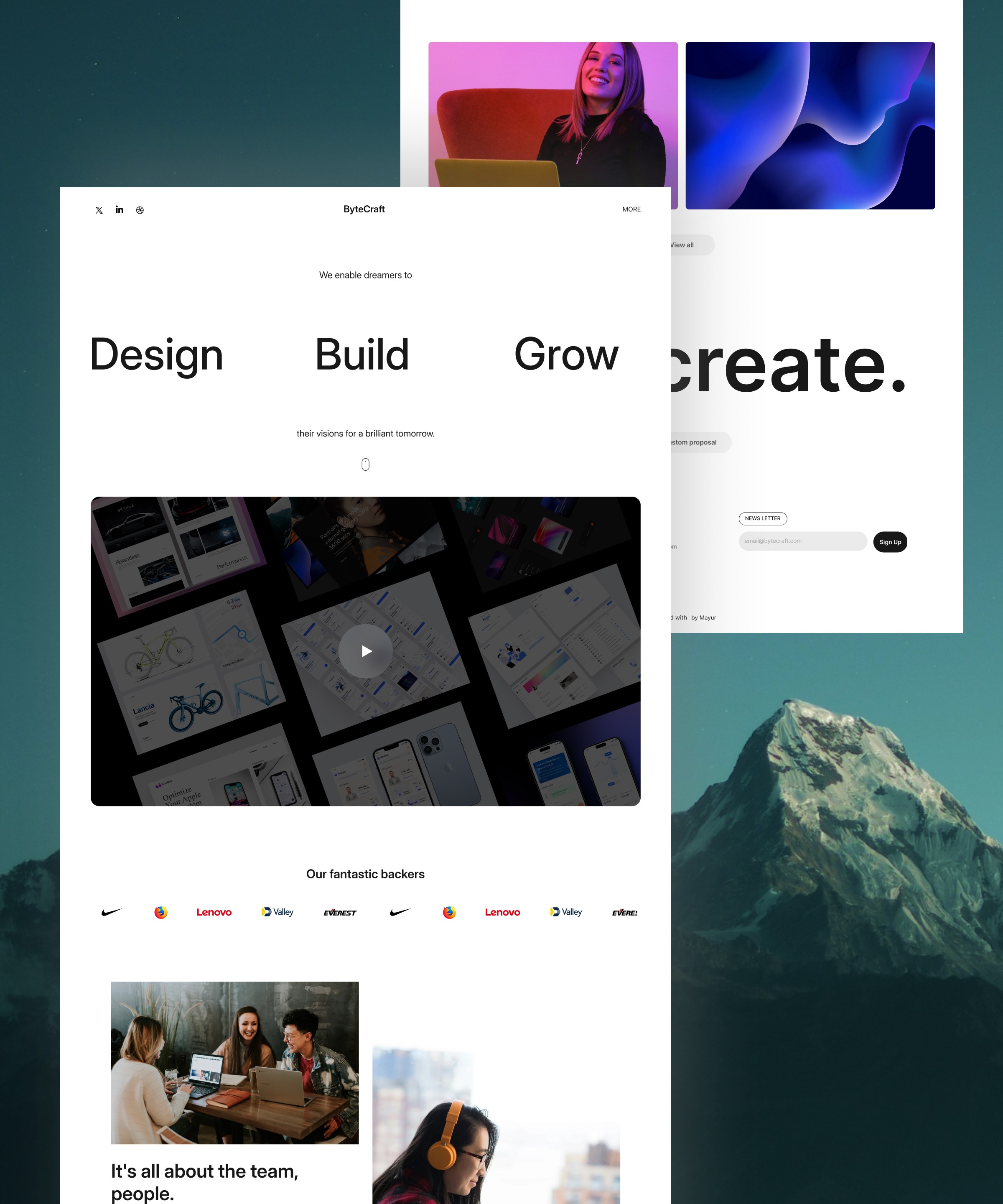 Screenshot of Bytecraft website