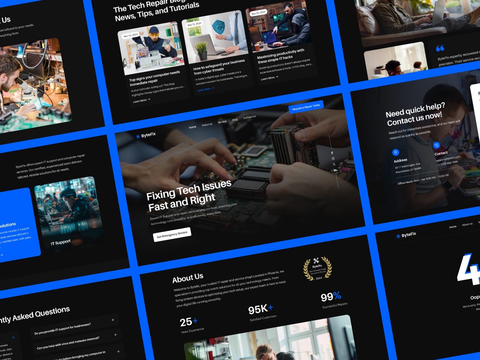 Screenshot of Bytefix website