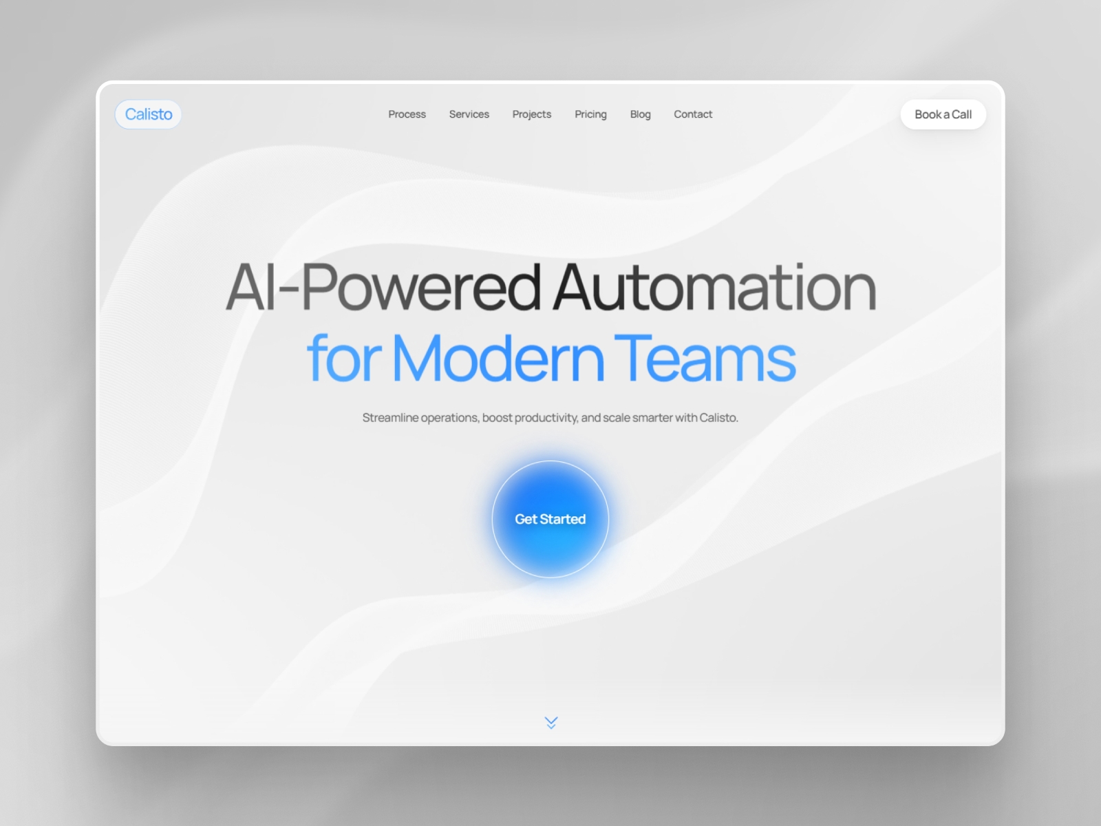 Screenshot of Calisto website
