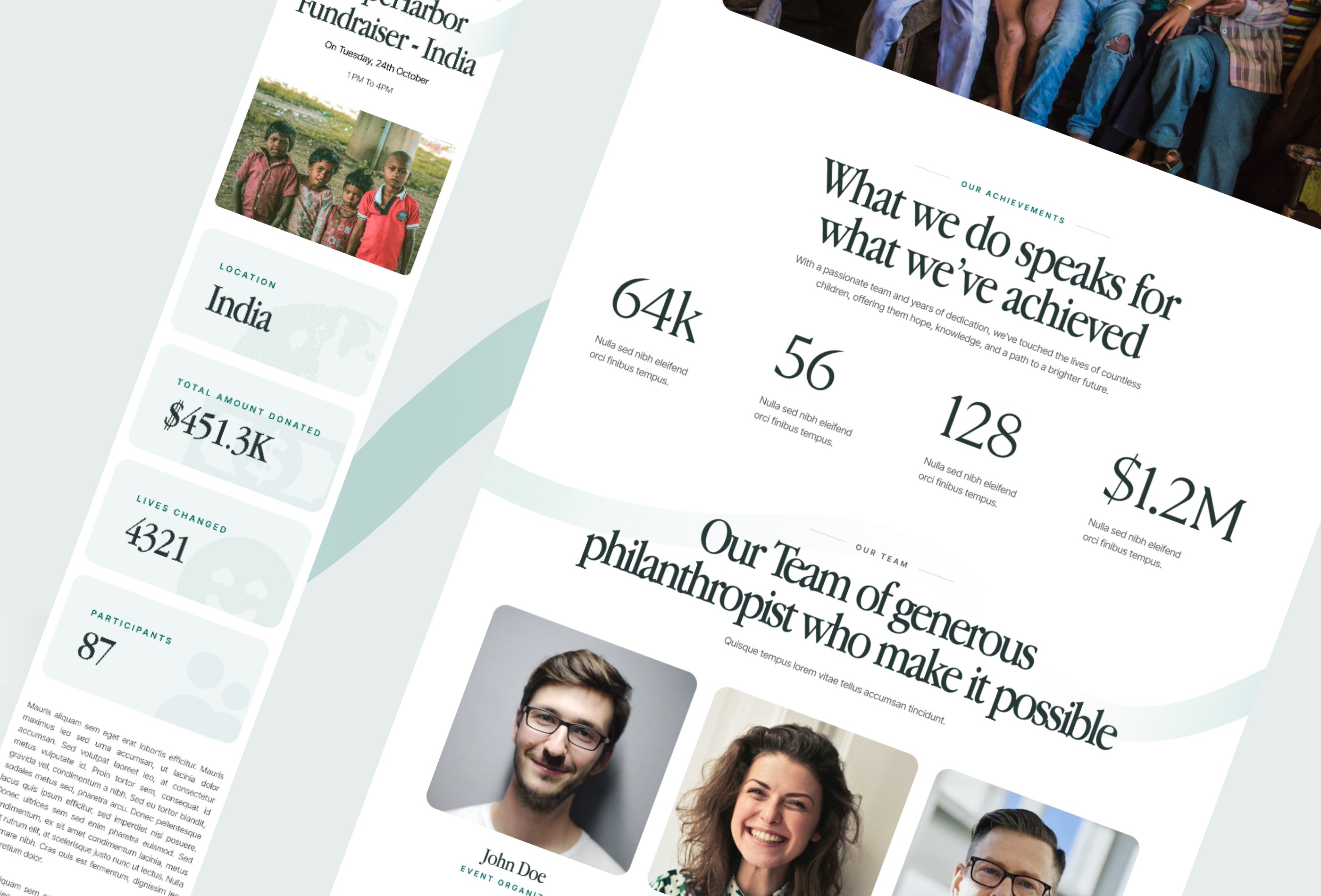 Screenshot 3 of Camps for compassion charity framer template