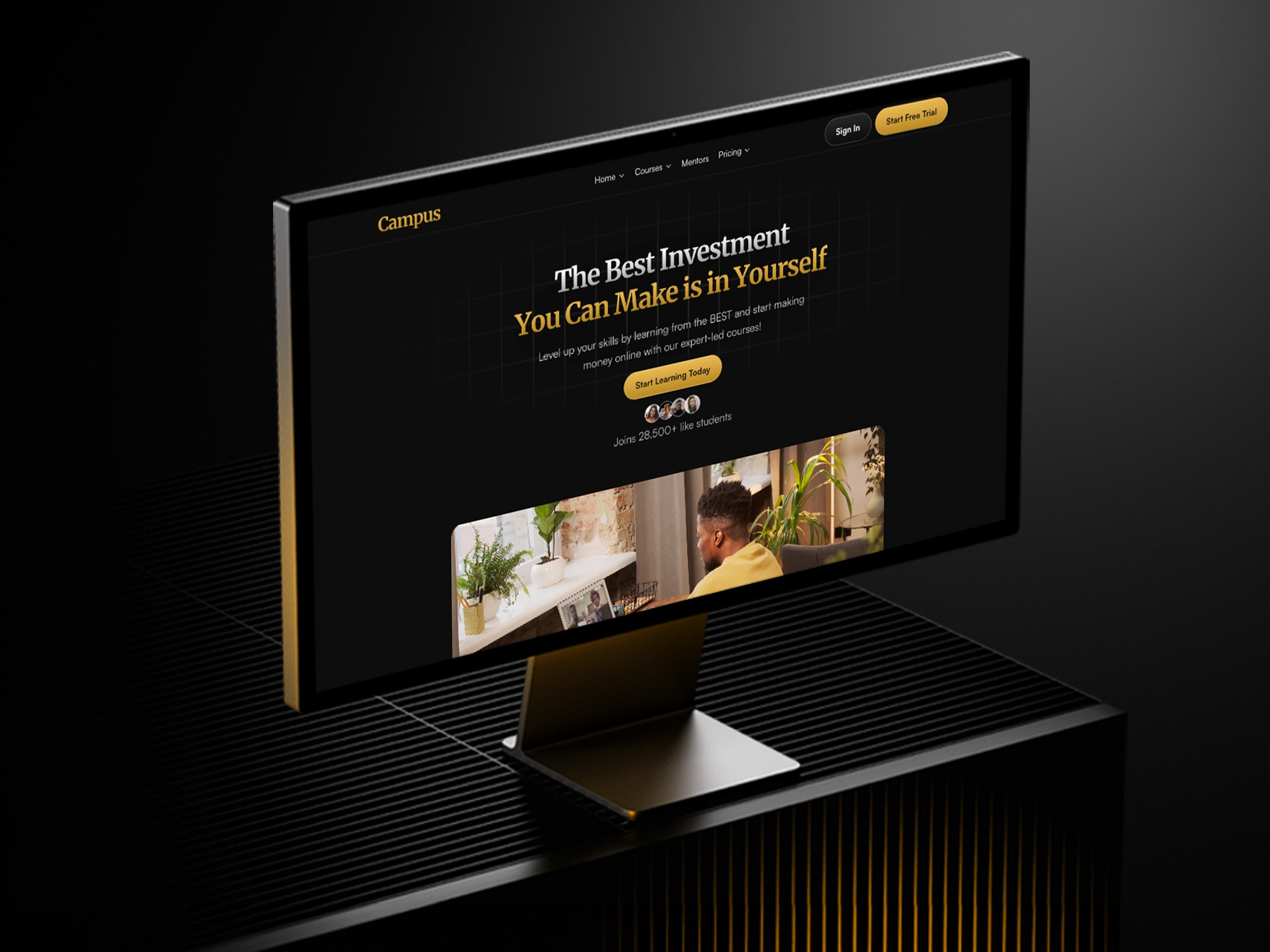 Screenshot of Campus website