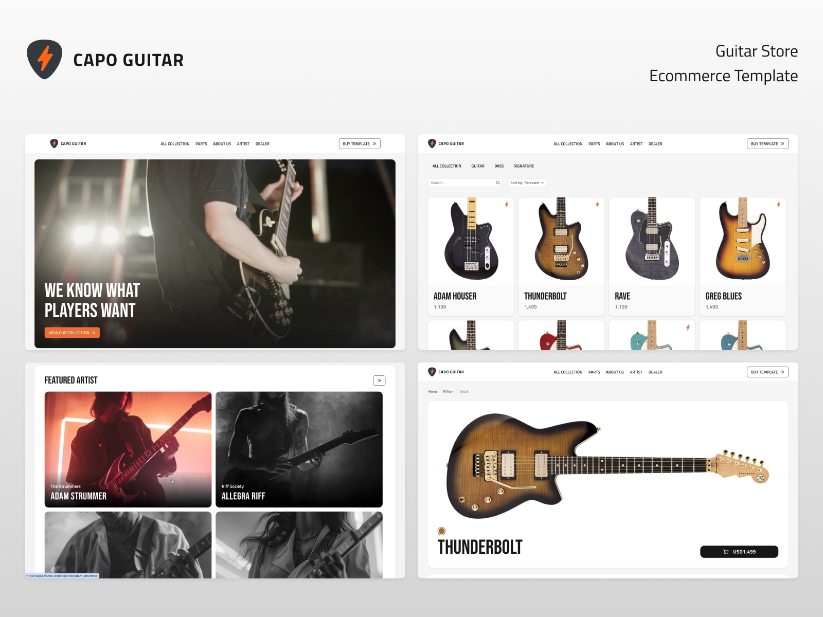Screenshot of Capo website