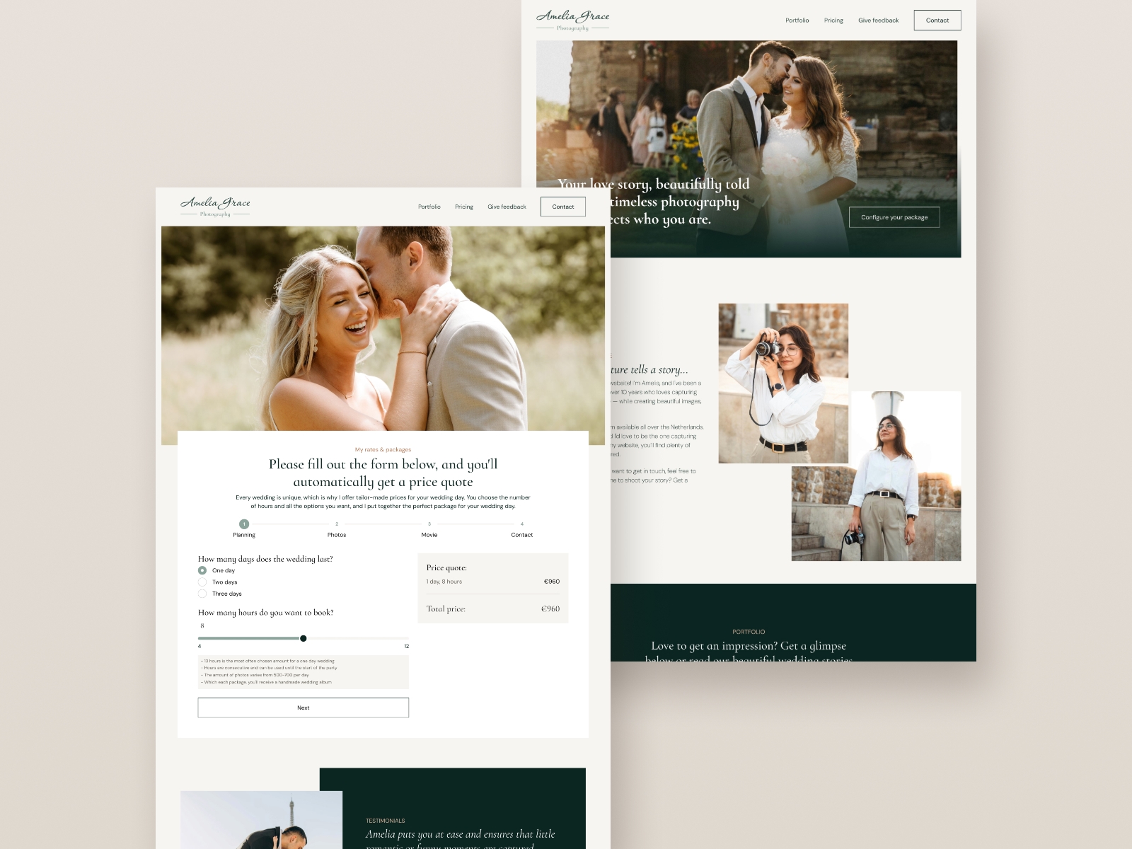 Screenshot of Capture website