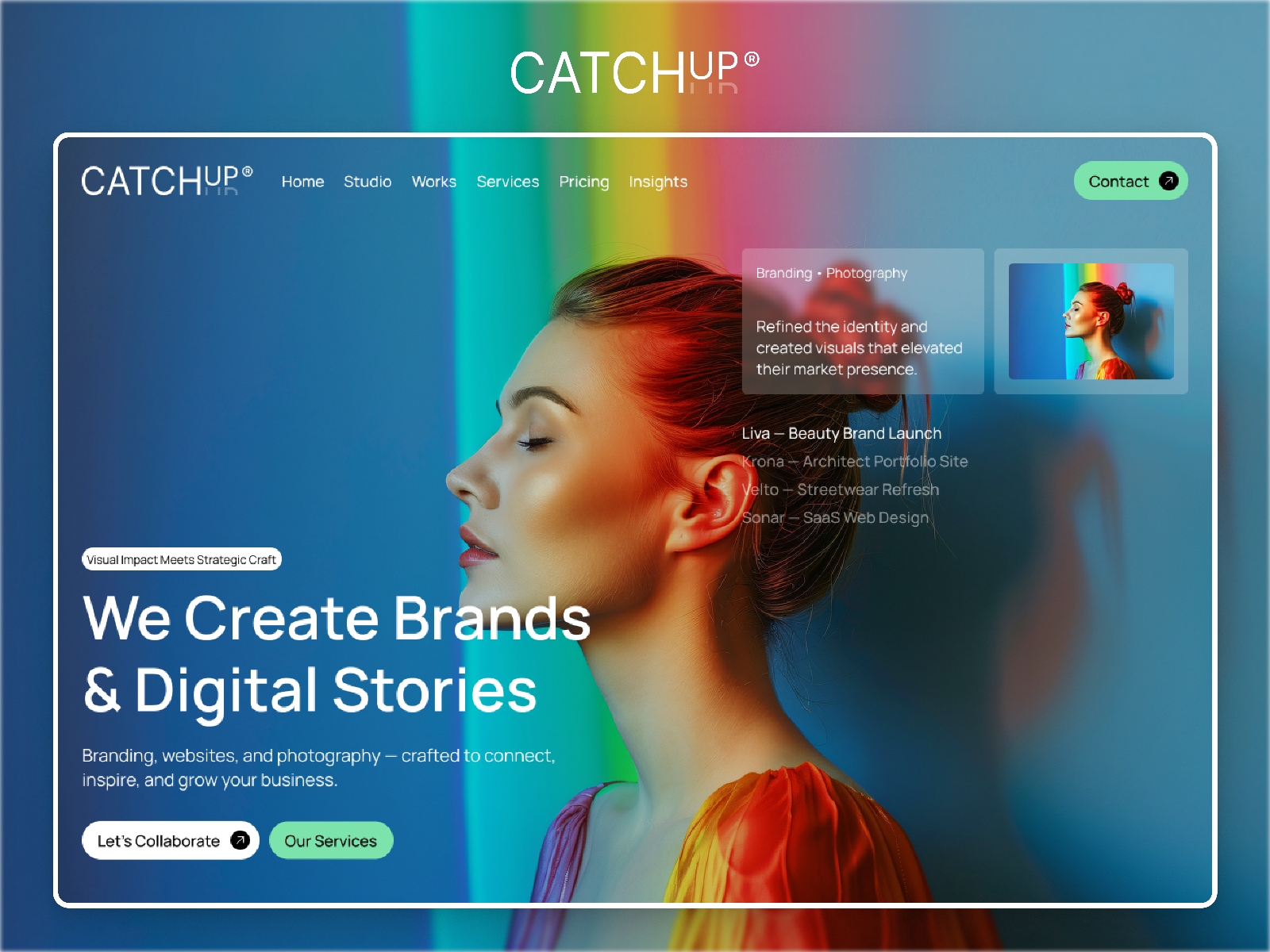 Screenshot of Catchup website