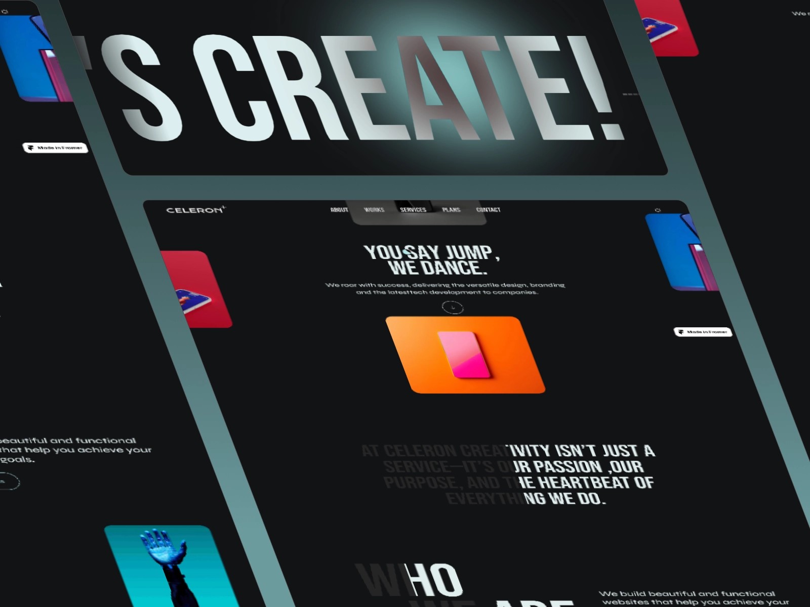 Screenshot of Celeron pro website