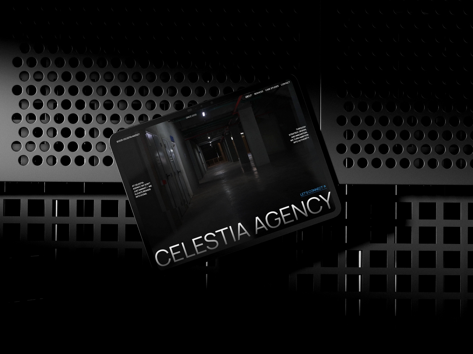 Screenshot of Celestia website