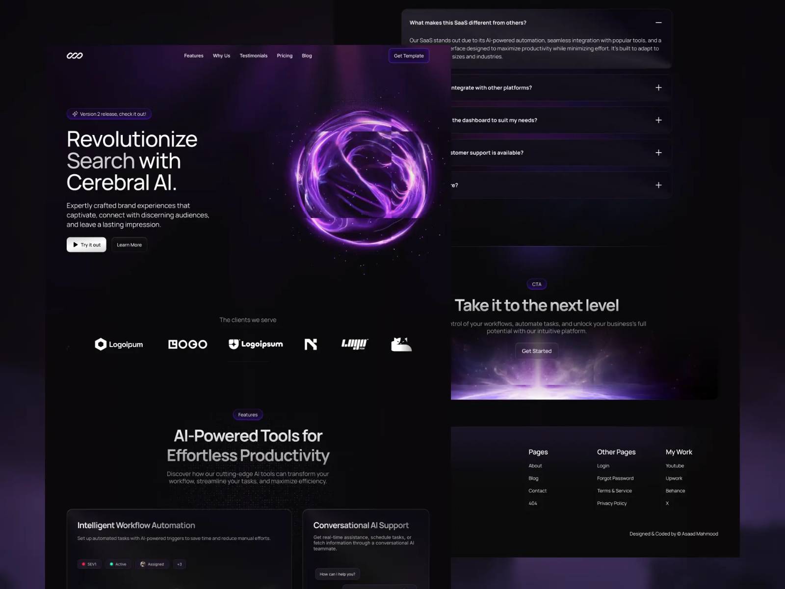 Screenshot of Cerebral website