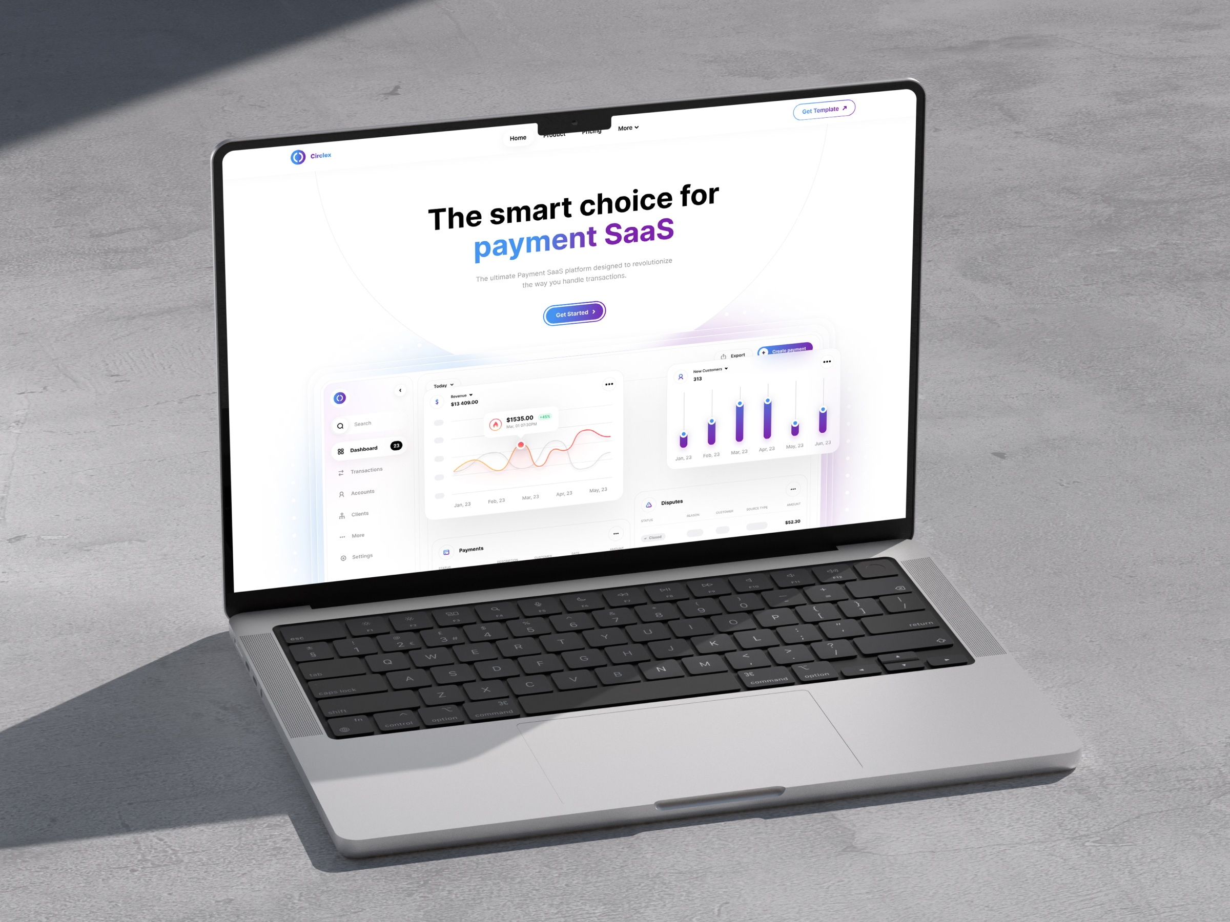 Screenshot of Circlex website