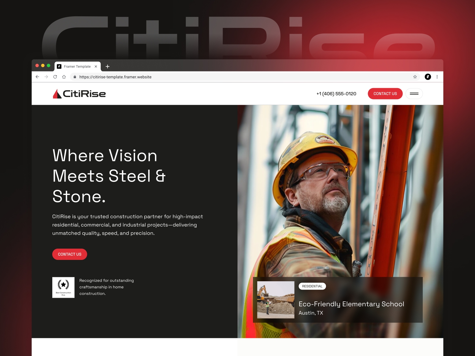 Screenshot of Citirise website