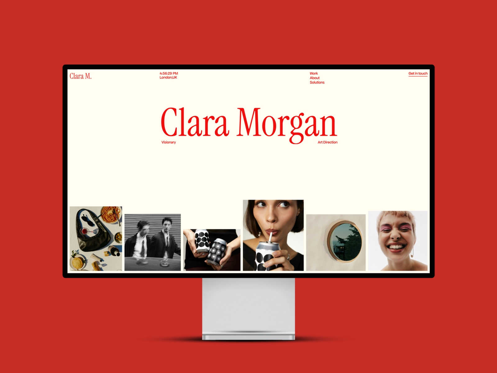 Screenshot of Clara website