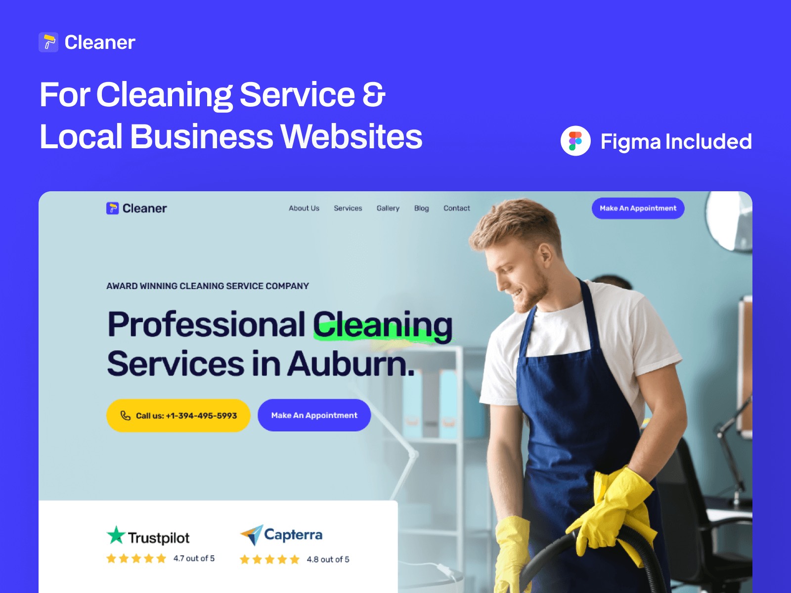 Screenshot of Cleaner website