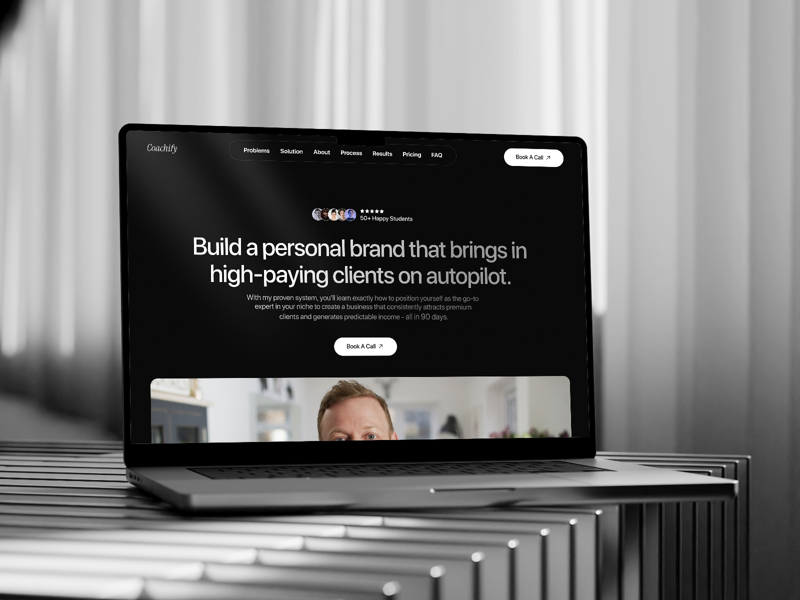 Screenshot of Coachify website