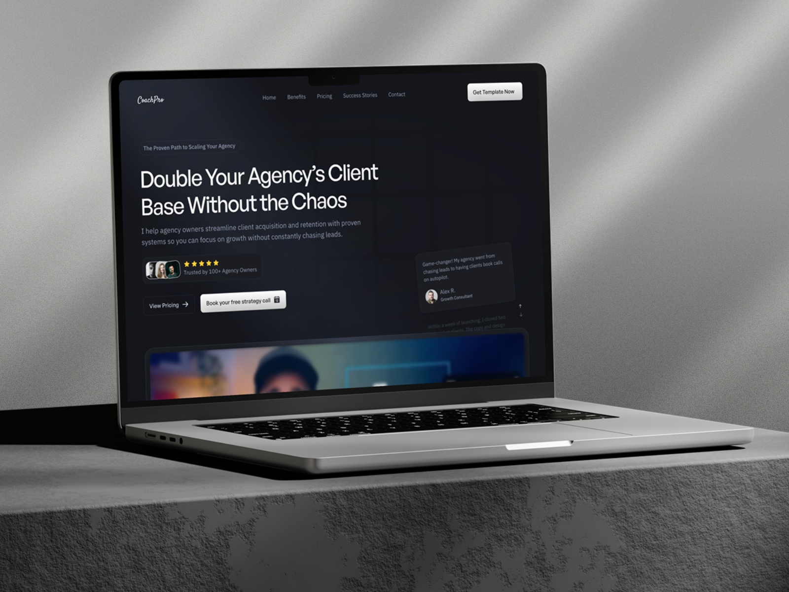 Screenshot of Coachverse website