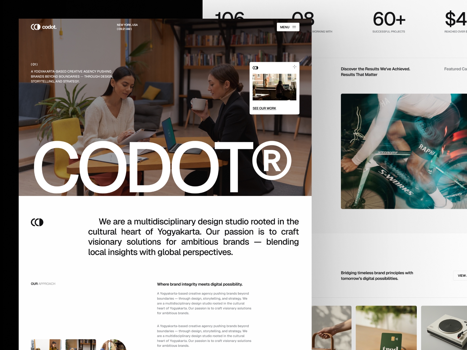 Screenshot of Codot website
