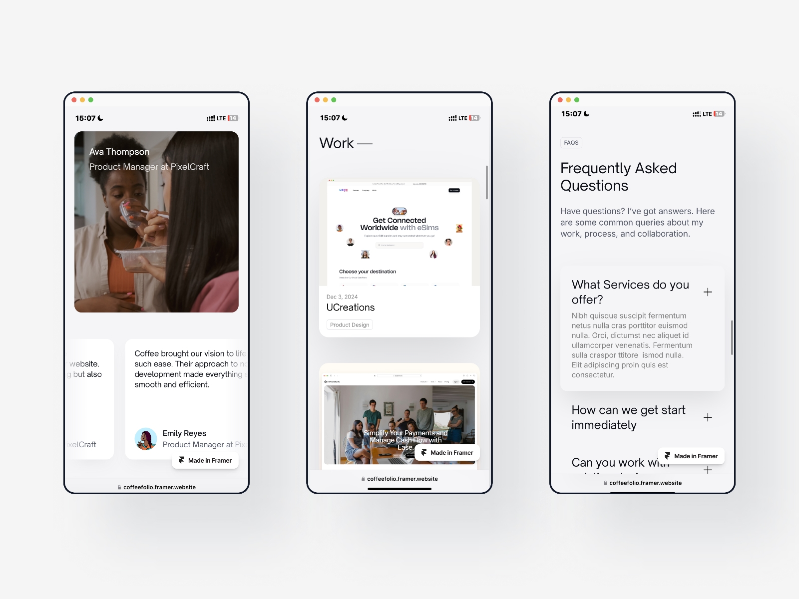 Screenshot 3 of Coffee folio