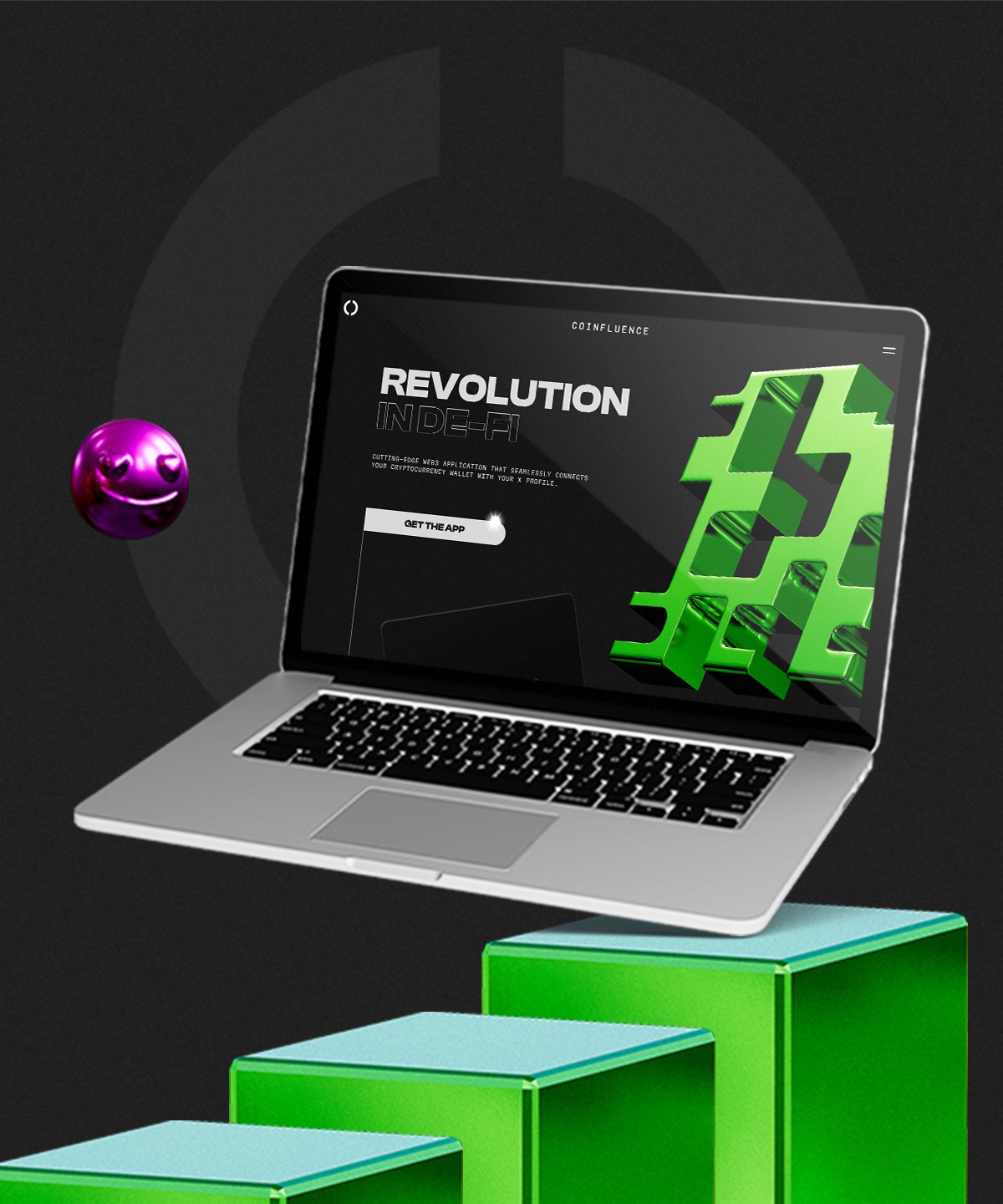 Screenshot of Coinfluence website