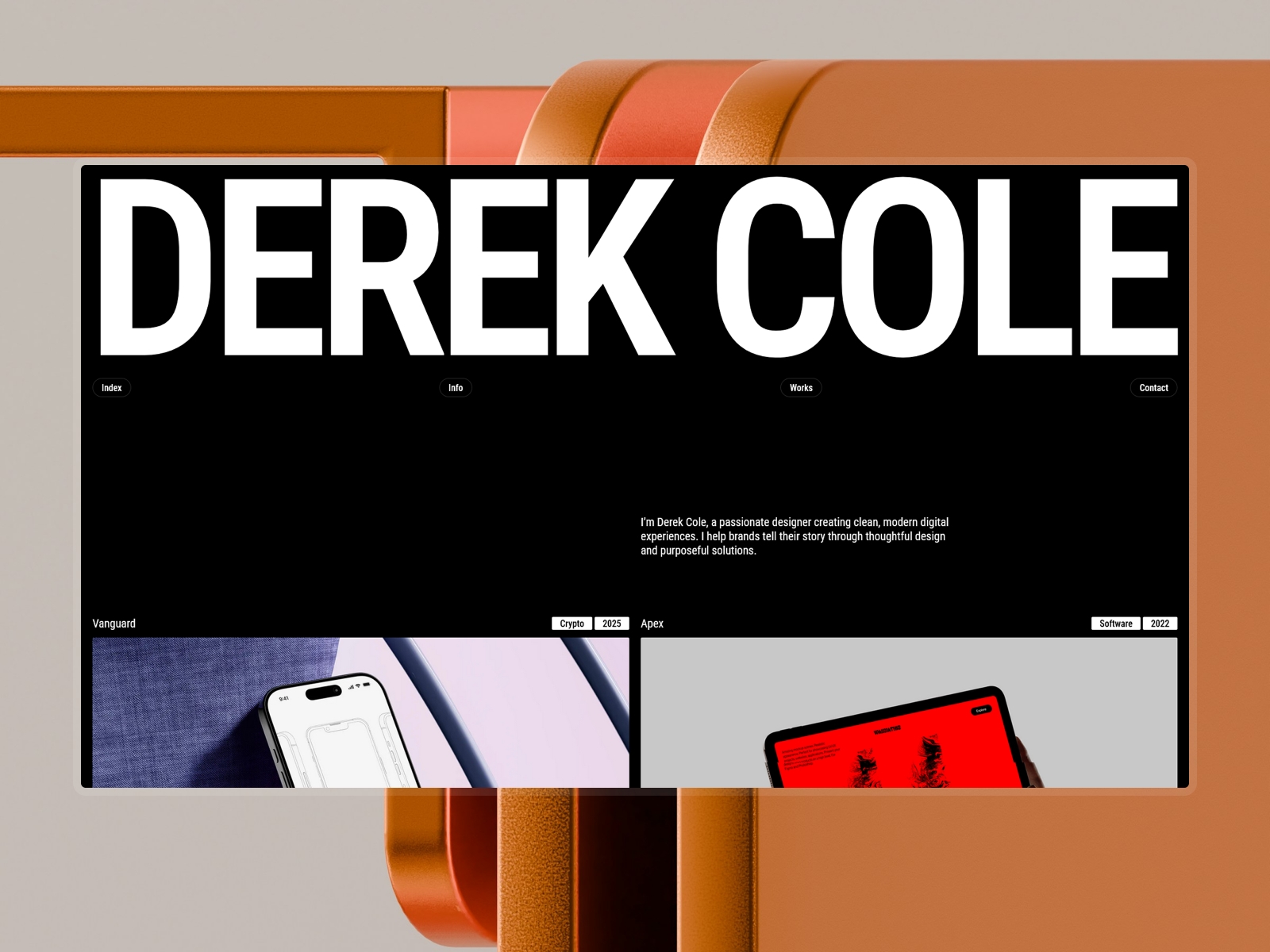 Screenshot of Cole website