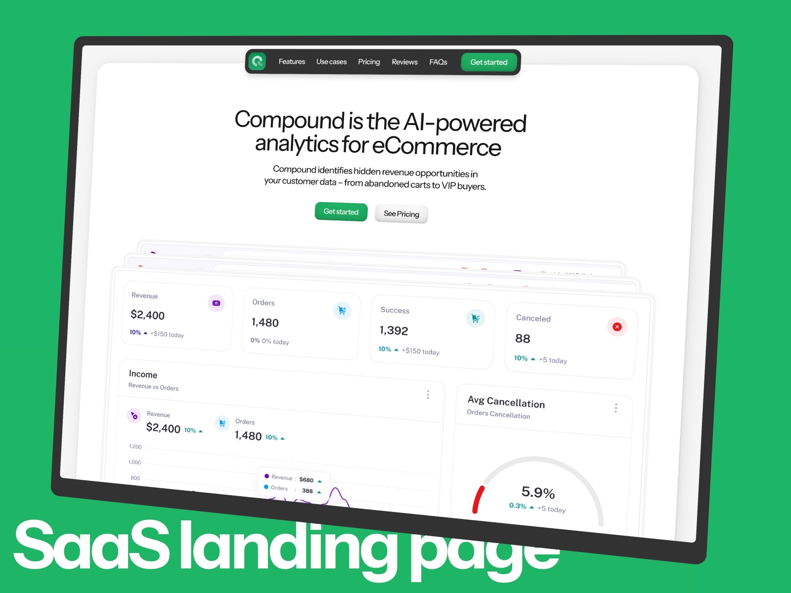 Screenshot of Compound website