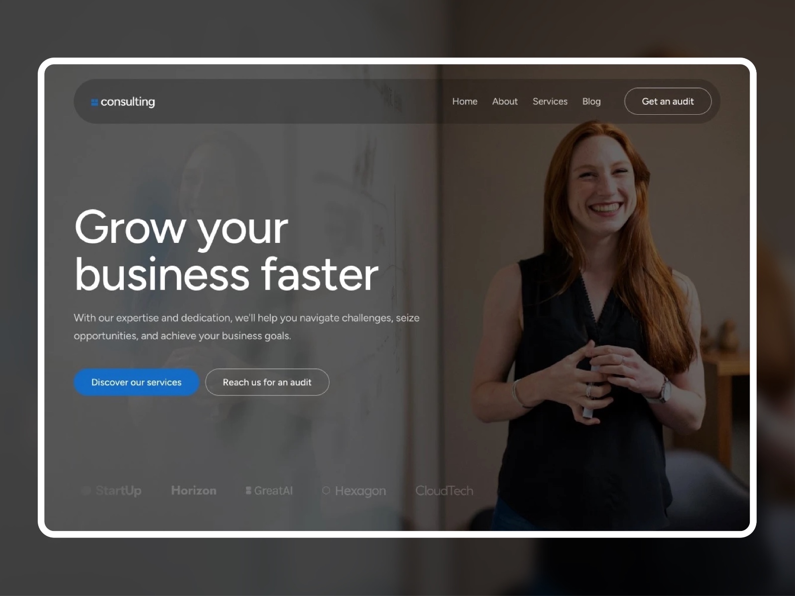 Screenshot of Consulting website