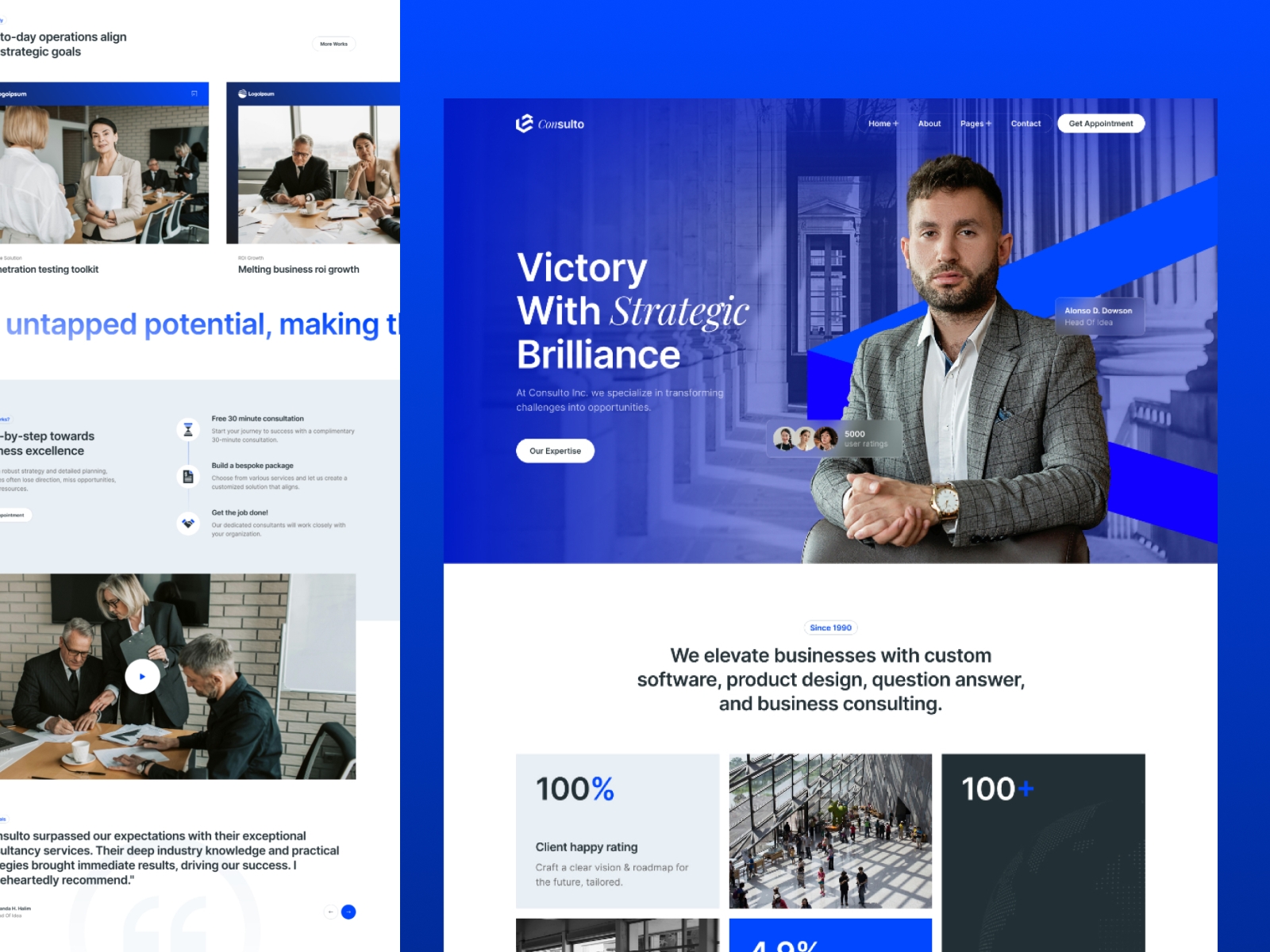 Screenshot of Consulto website
