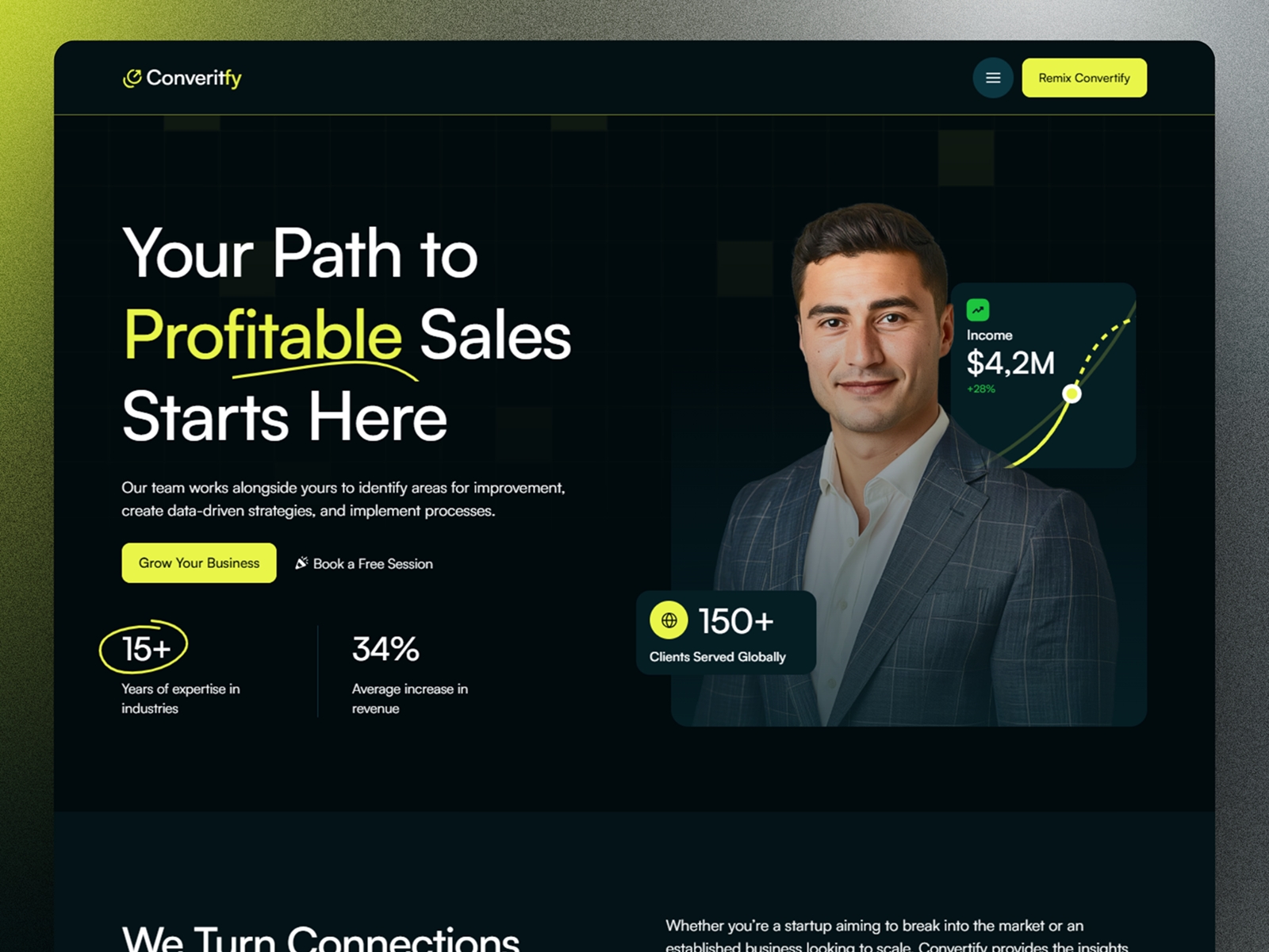 Screenshot of Convertify website