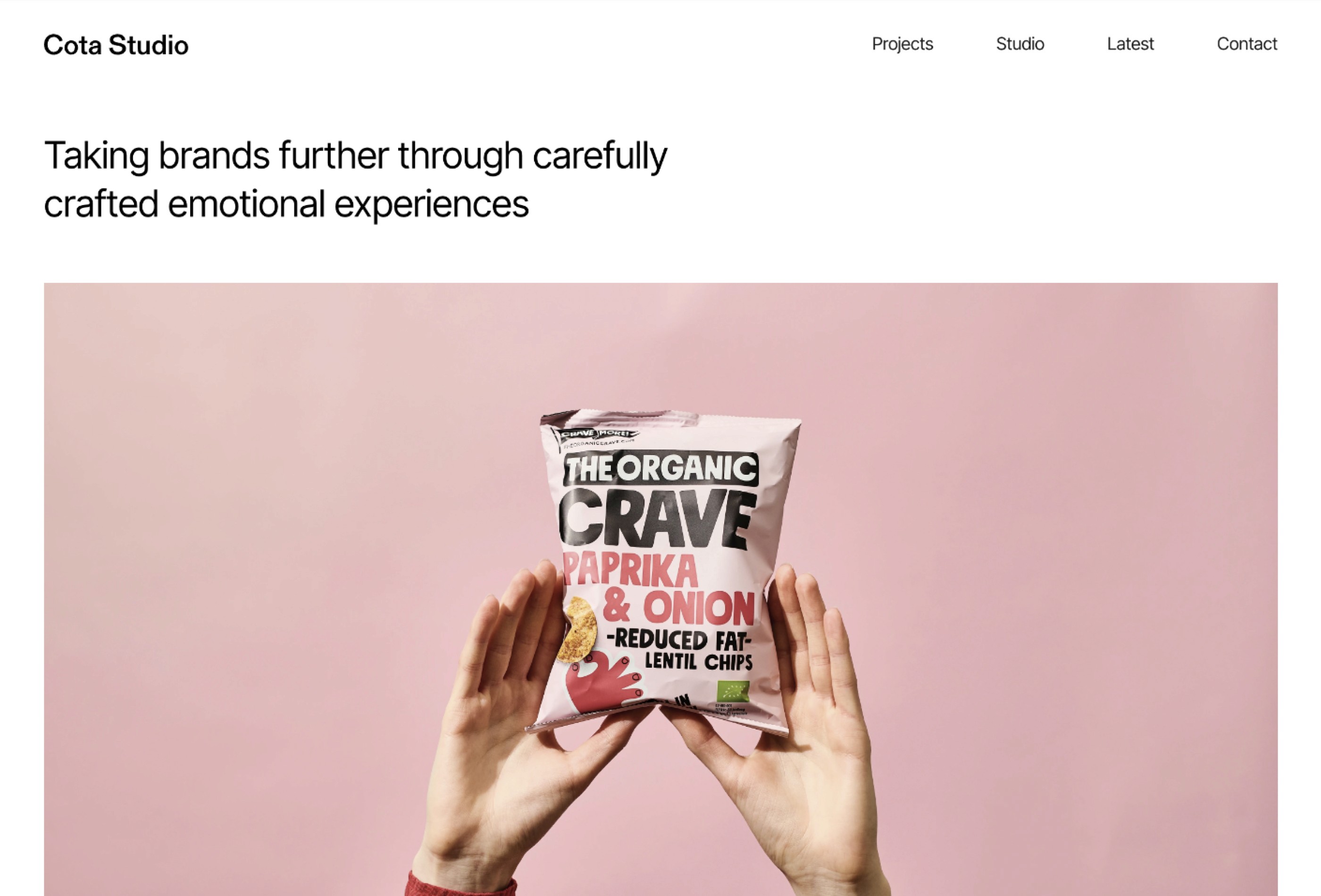 Screenshot 2 of Cota studio agency portfolio framer template