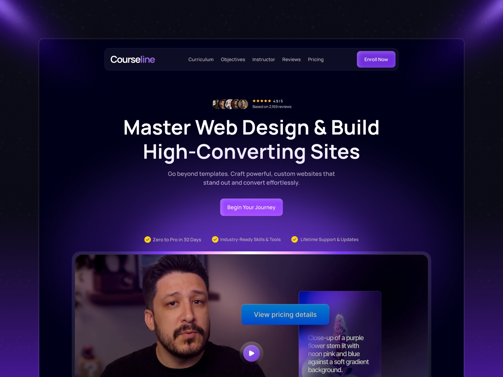 Screenshot of Courseline website