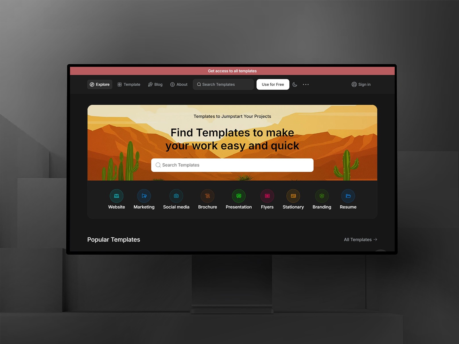 Screenshot of Crafted website