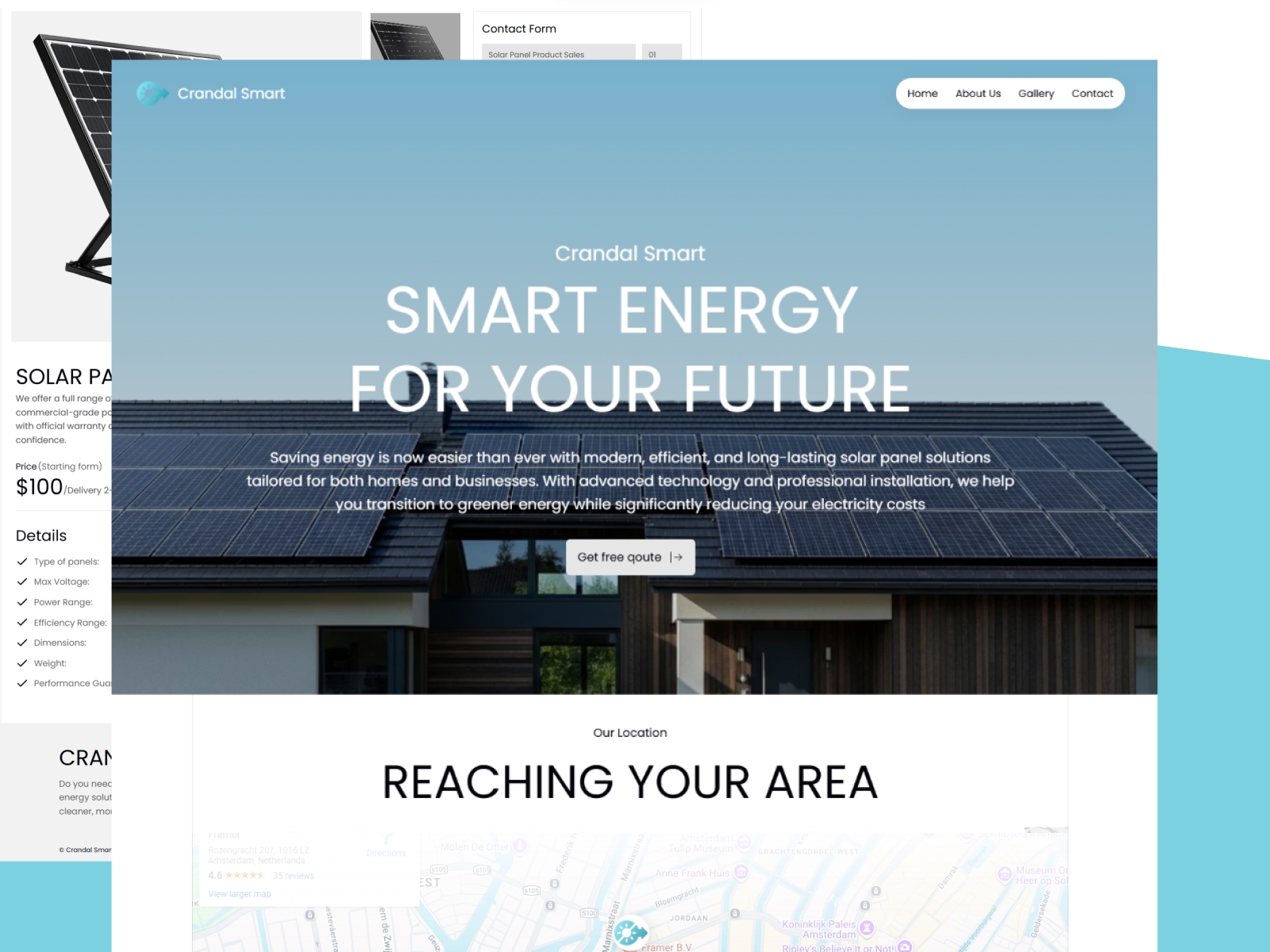 Screenshot 1 of Crandal portfolio