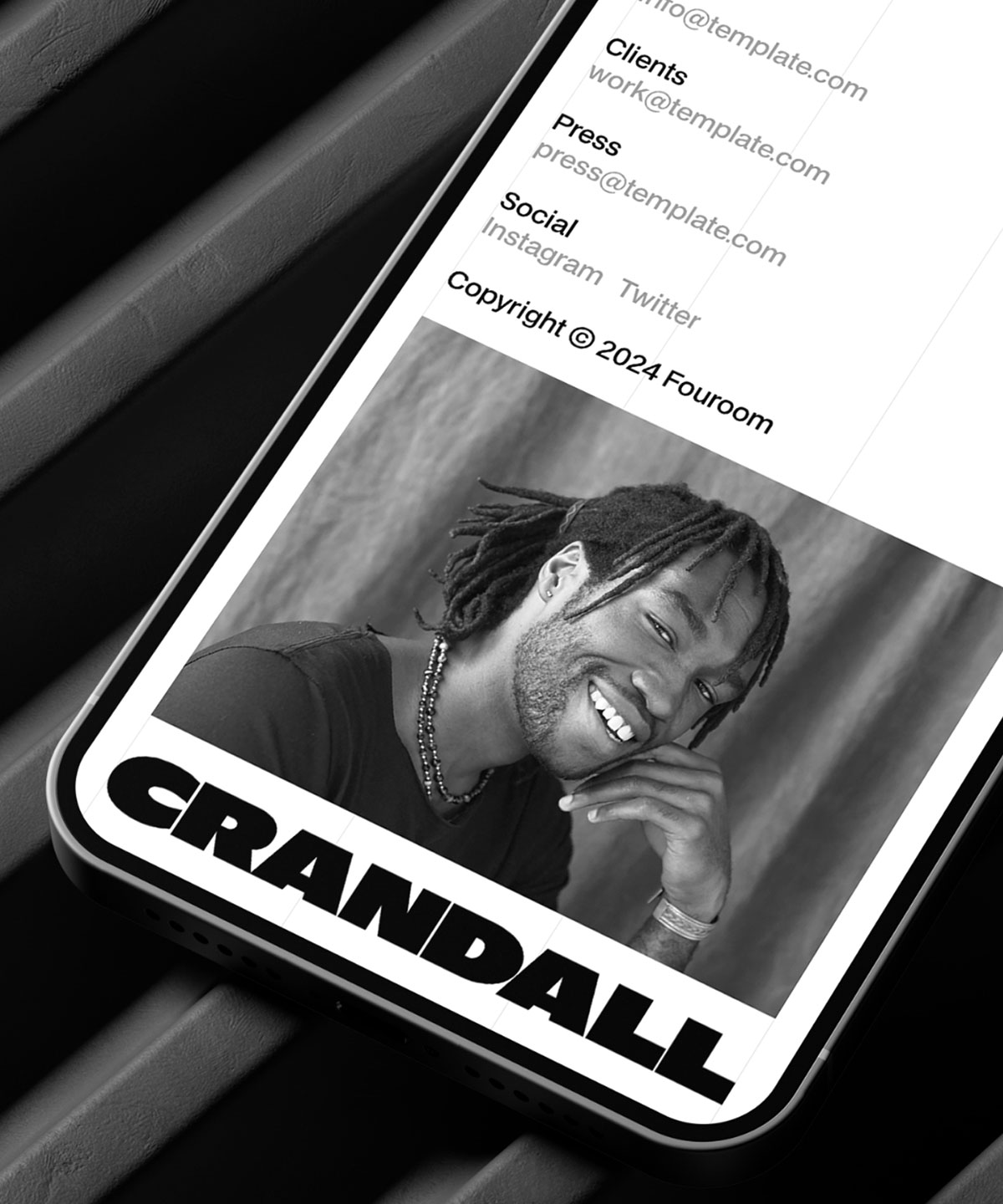 Screenshot of Crandall website