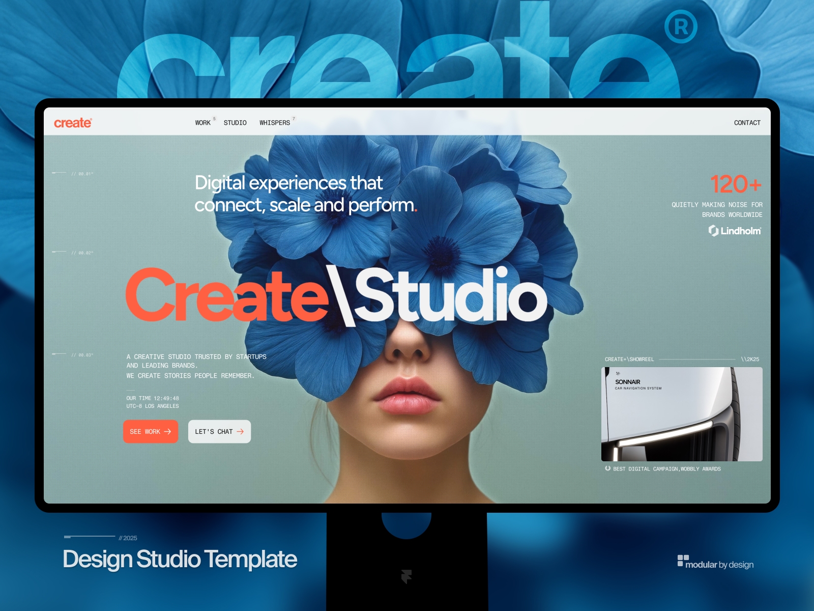 Screenshot of Create website