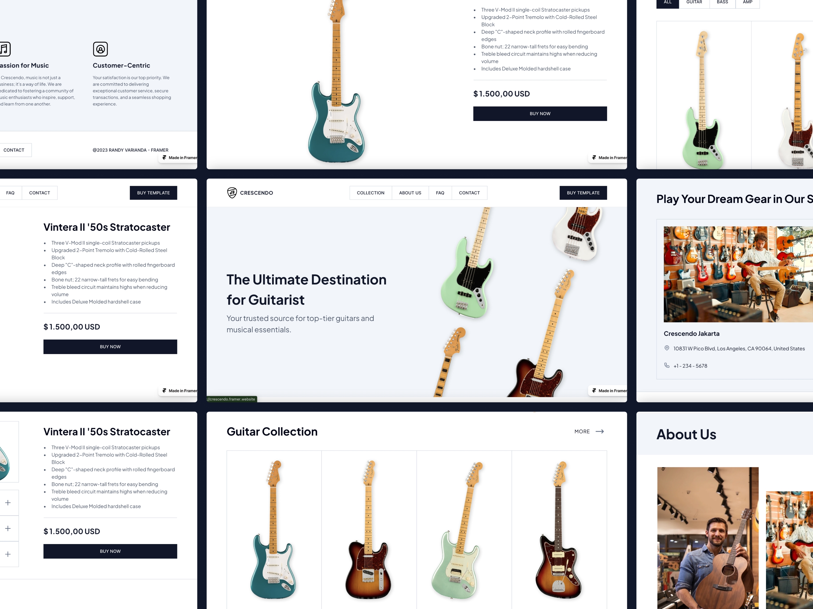 Screenshot of Crescendo website