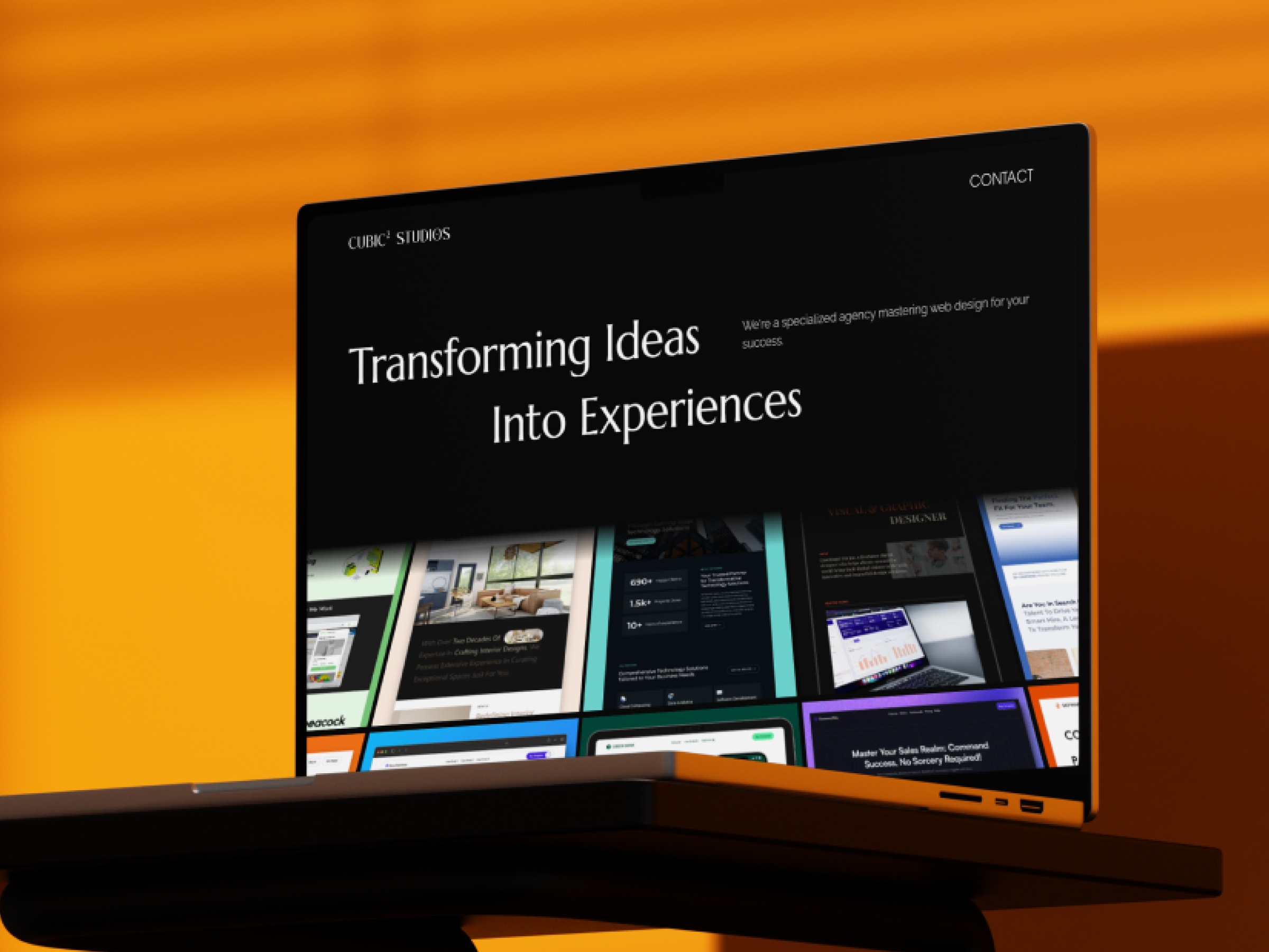 Screenshot of Cubicstudios website
