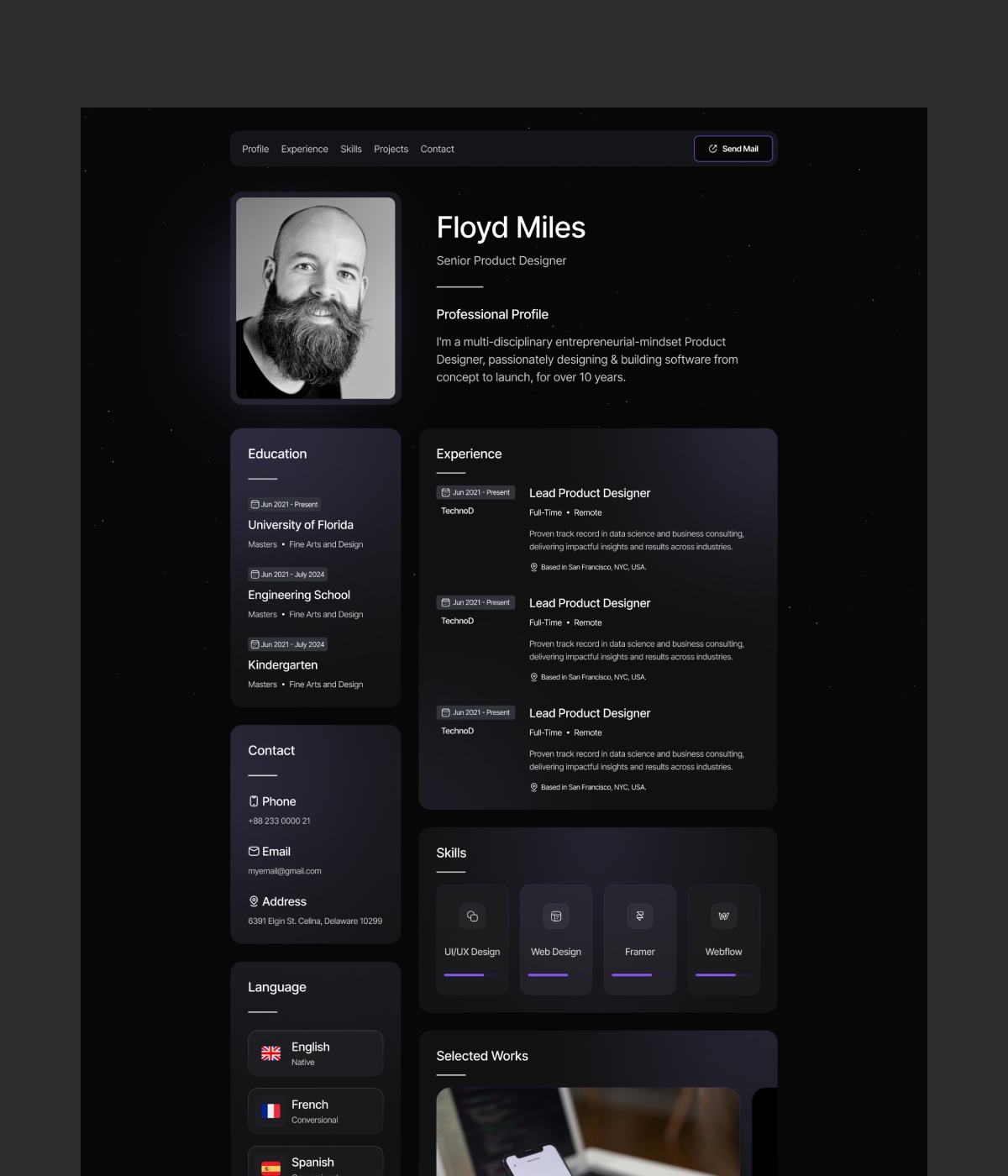 Screenshot of Cvmaster website