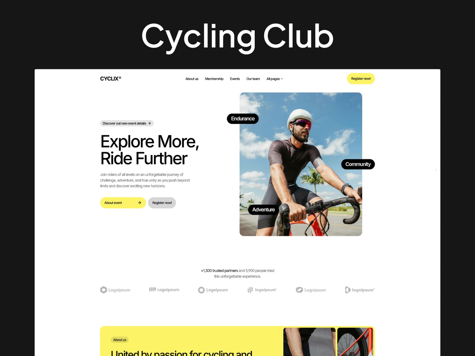 Screenshot of Cyclix website