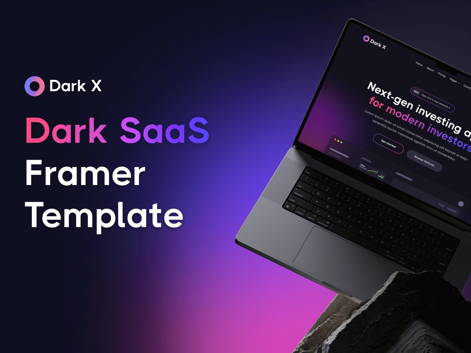 Screenshot of Dark website