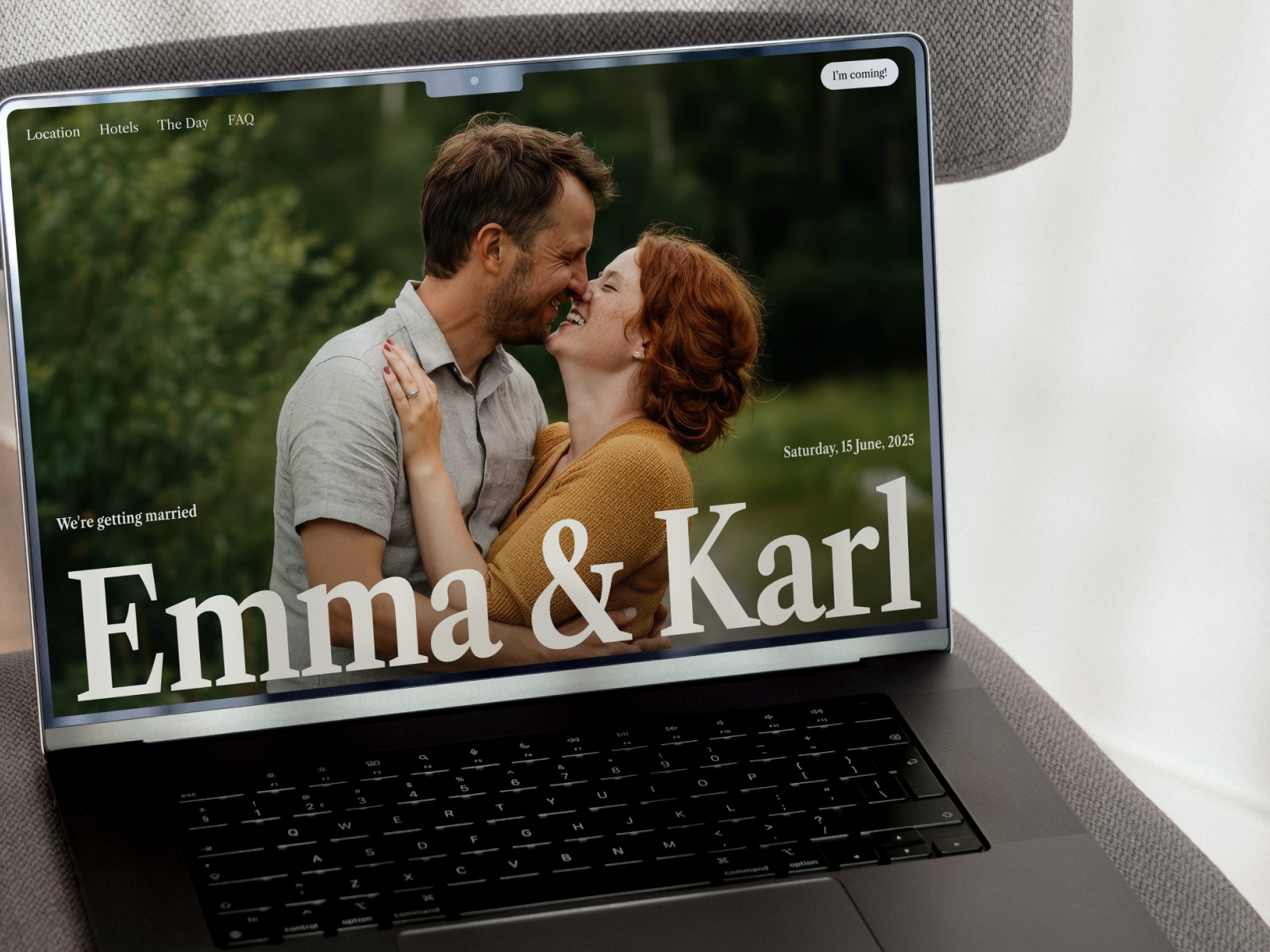Screenshot of Darling website