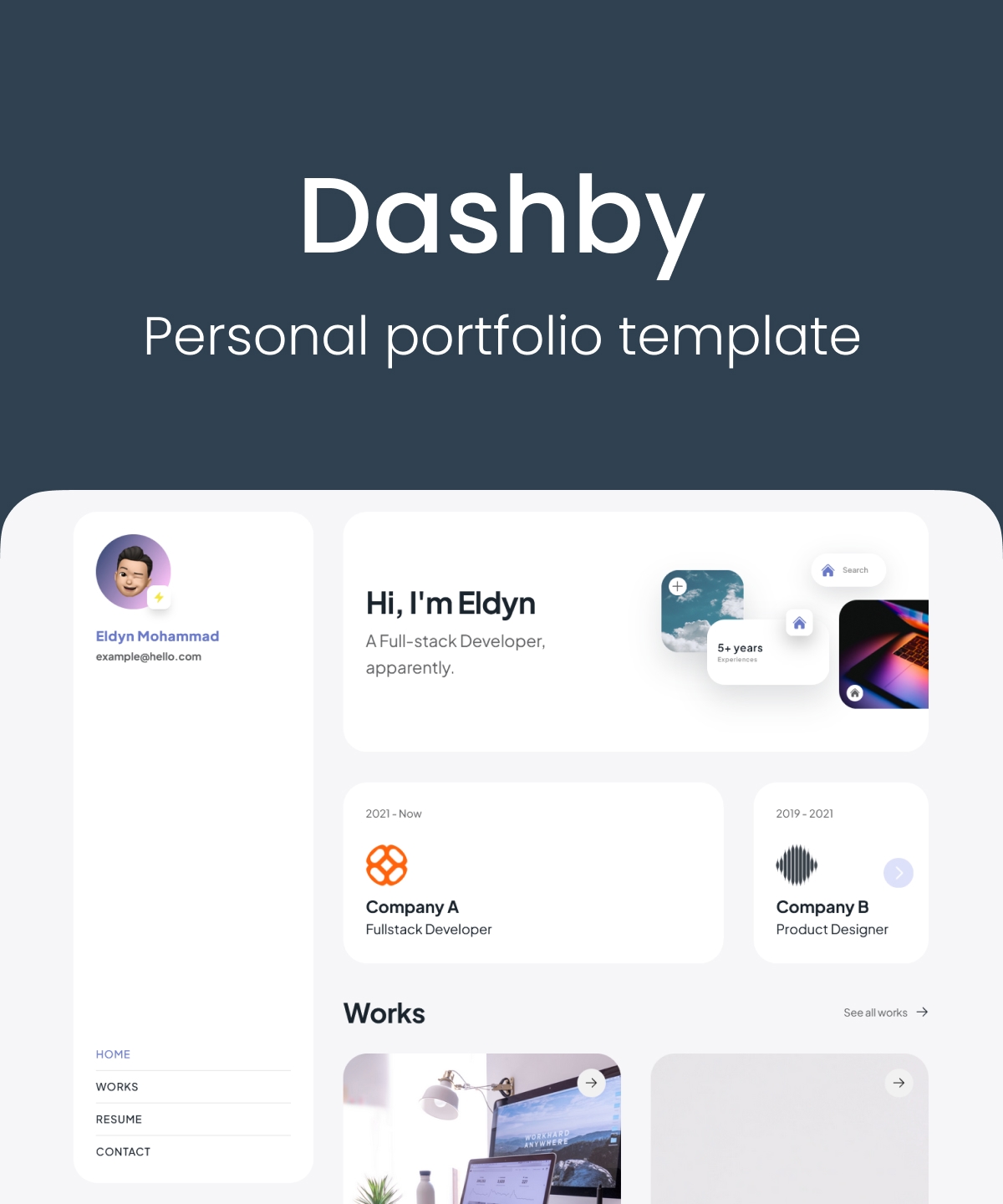 Screenshot of Dashby website